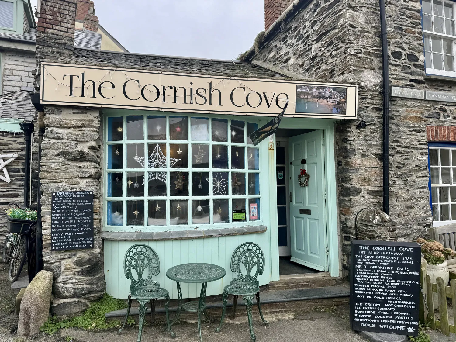 The Cornish Cove cafe Port Isaac